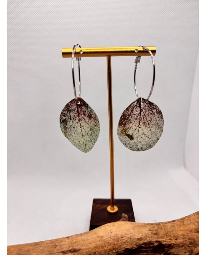 EDICIÓN LIMITADA pendientes artesanos de hoja natural