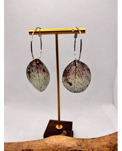 EDICIÓN LIMITADA pendientes artesanos de hoja natural