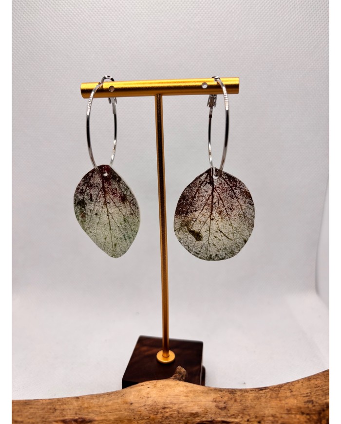 EDICIÓN LIMITADA pendientes artesanos de hoja natural