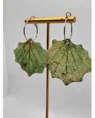 EDICIÓN LIMITADA pendientes artesanos de hoja natural