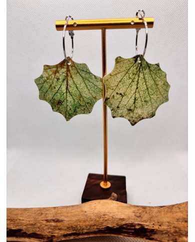 EDICIÓN LIMITADA pendientes artesanos de hoja natural