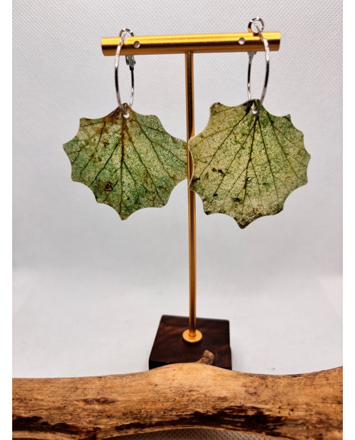 EDICIÓN LIMITADA pendientes artesanos de hoja natural