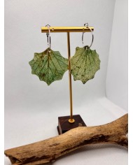 EDICIÓN LIMITADA pendientes artesanos de hoja natural