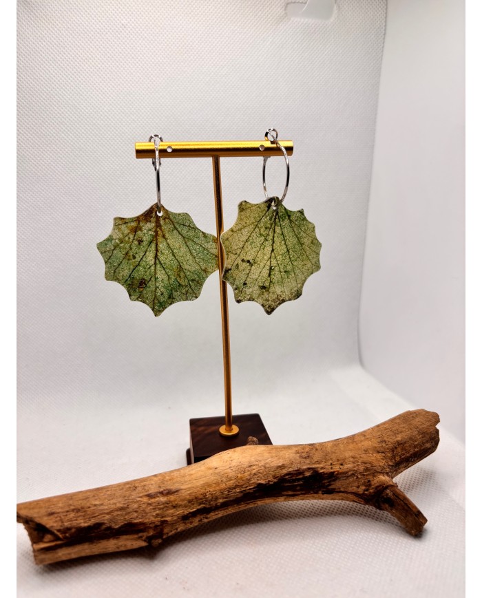 EDICIÓN LIMITADA pendientes artesanos de hoja natural