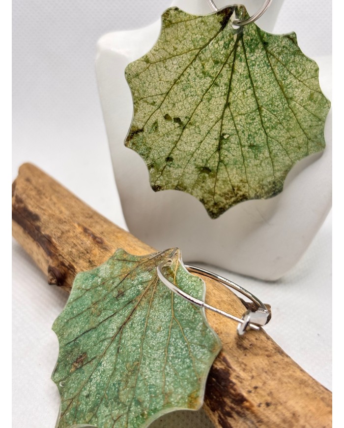 EDICIÓN LIMITADA pendientes artesanos de hoja natural