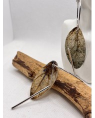 EDICIÓN LIMITADA pendientes artesanos de hoja natural