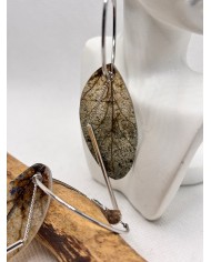 EDICIÓN LIMITADA pendientes artesanos de hoja natural