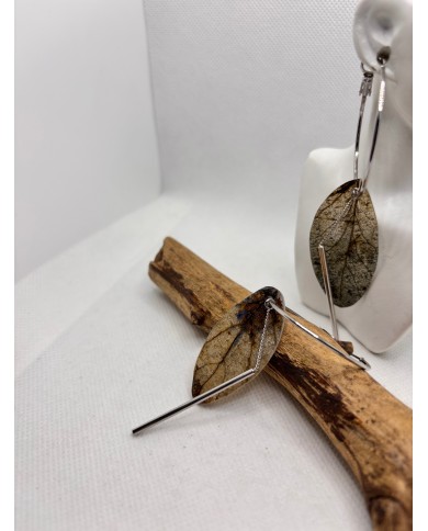 EDICIÓN LIMITADA pendientes artesanos de hoja natural