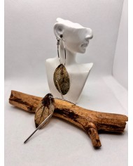EDICIÓN LIMITADA pendientes artesanos de hoja natural