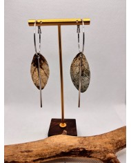 EDICIÓN LIMITADA pendientes artesanos de hoja natural