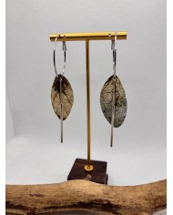EDICIÓN LIMITADA pendientes artesanos de hoja natural