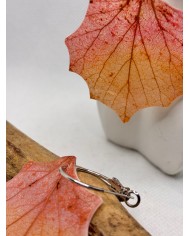 EDICIÓN LIMITADA pendientes artesanos de hoja de álamo