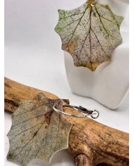 EDICIÓN LIMITADA pendientes artesanos de hoja natural