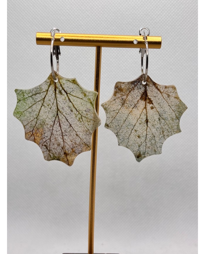 EDICIÓN LIMITADA pendientes artesanos de hoja natural