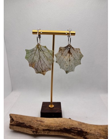 EDICIÓN LIMITADA pendientes artesanos de hoja natural