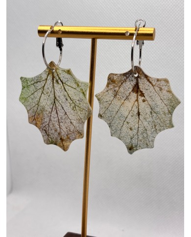 EDICIÓN LIMITADA pendientes artesanos de hoja natural