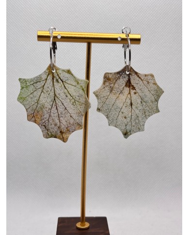EDICIÓN LIMITADA pendientes artesanos de hoja natural