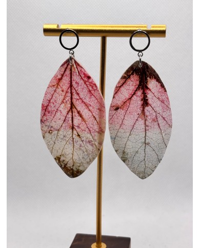 EDICIÓN LIMITADA pendientes artesanos de hoja natural