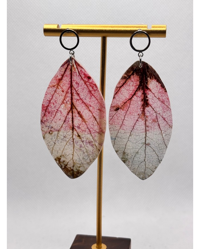 EDICIÓN LIMITADA pendientes artesanos de hoja natural