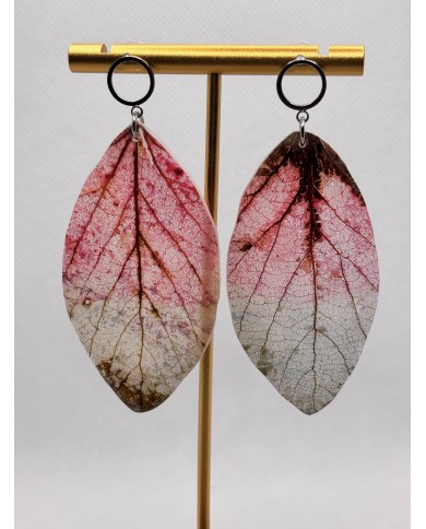 EDICIÓN LIMITADA pendientes artesanos de hoja natural