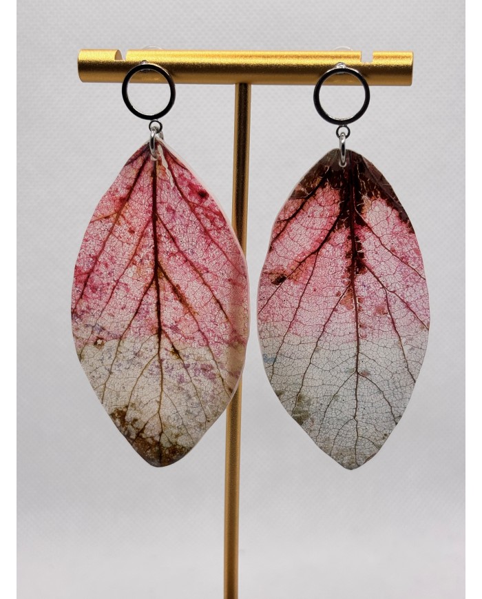 EDICIÓN LIMITADA pendientes artesanos de hoja natural