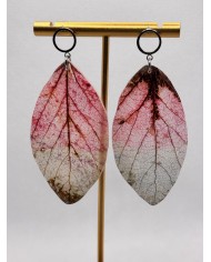 EDICIÓN LIMITADA pendientes artesanos de hoja natural