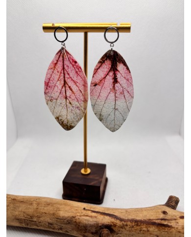 EDICIÓN LIMITADA pendientes artesanos de hoja natural
