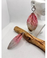EDICIÓN LIMITADA pendientes artesanos de hoja natural