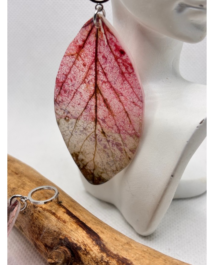 EDICIÓN LIMITADA pendientes artesanos de hoja natural