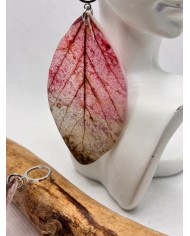EDICIÓN LIMITADA pendientes artesanos de hoja natural