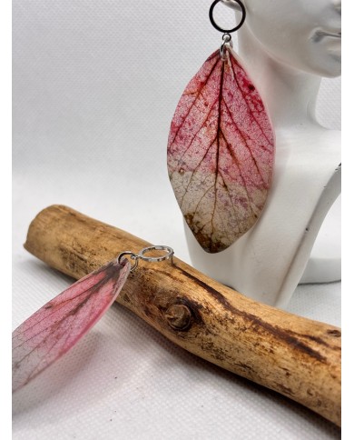 EDICIÓN LIMITADA pendientes artesanos de hoja natural