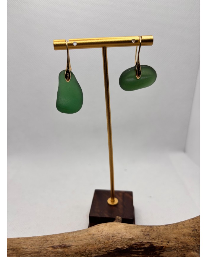 EDICIÓN LIMITADA pendientes de cristal marino