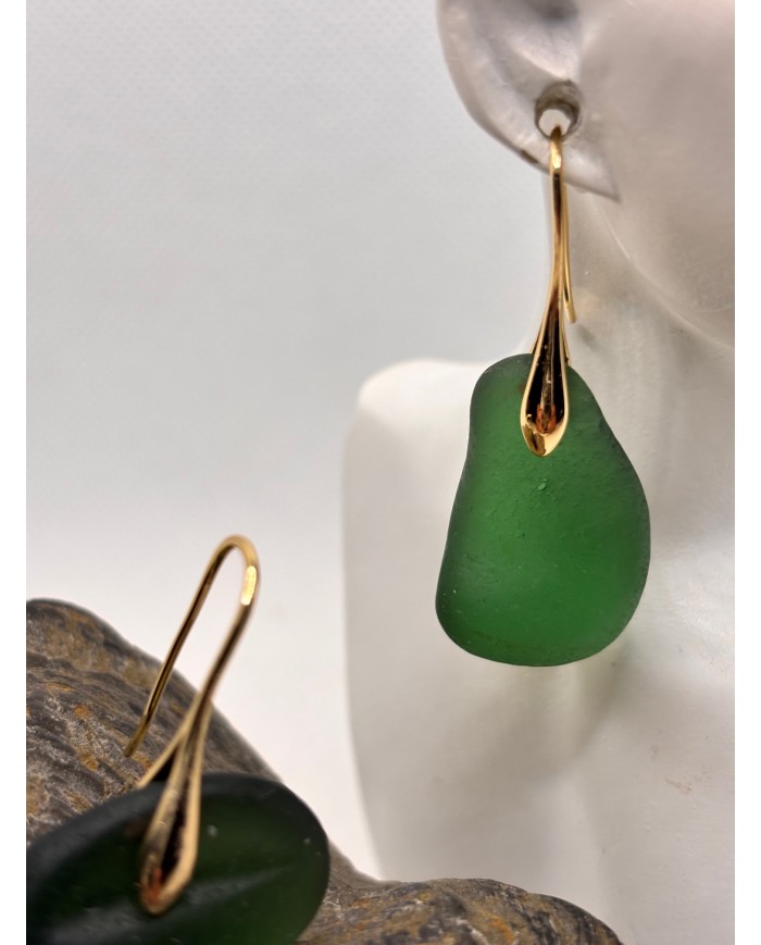 EDICIÓN LIMITADA pendientes de cristal marino