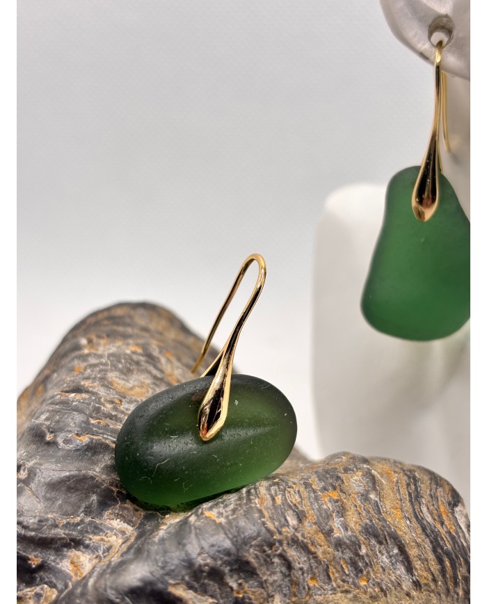 EDICIÓN LIMITADA pendientes de cristal marino