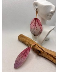 EDICIÓN LIMITADA pendientes artesanos de hoja natural