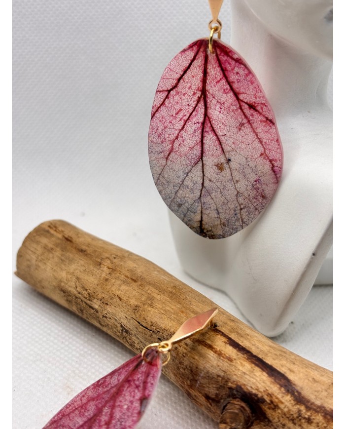 EDICIÓN LIMITADA pendientes artesanos de hoja natural