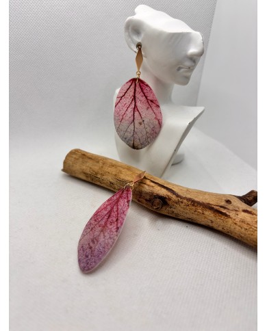 EDICIÓN LIMITADA pendientes artesanos de hoja natural