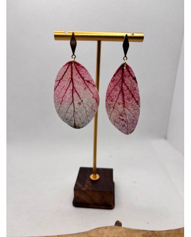 EDICIÓN LIMITADA pendientes artesanos de hoja natural