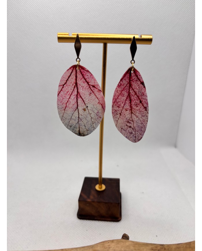 EDICIÓN LIMITADA pendientes artesanos de hoja natural