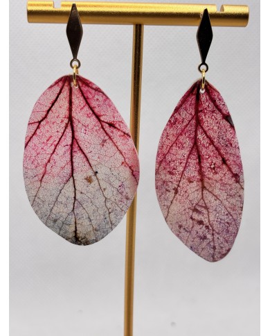 EDICIÓN LIMITADA pendientes artesanos de hoja natural