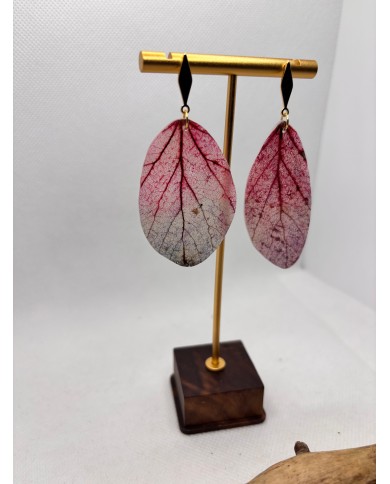 EDICIÓN LIMITADA pendientes artesanos de hoja natural