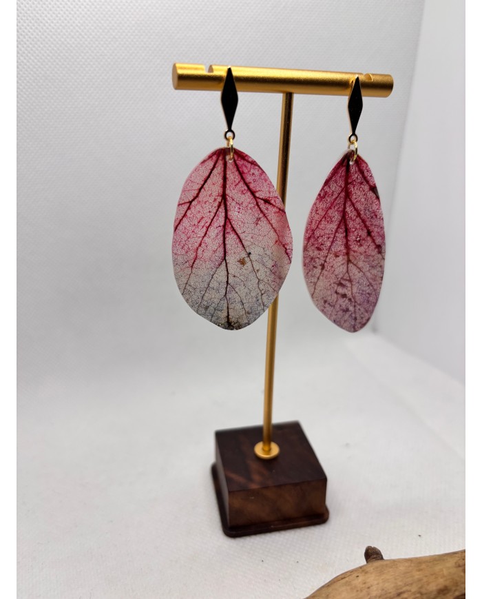 EDICIÓN LIMITADA pendientes artesanos de hoja natural