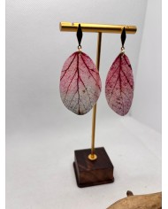 EDICIÓN LIMITADA pendientes artesanos de hoja natural