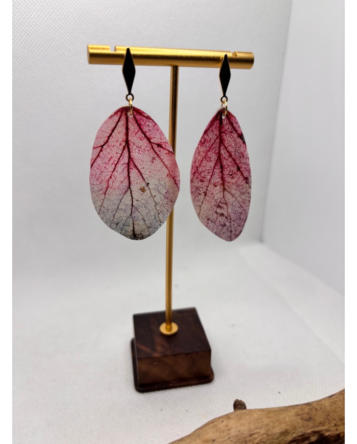 EDICIÓN LIMITADA pendientes artesanos de hoja natural