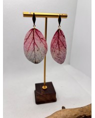EDICIÓN LIMITADA pendientes artesanos de hoja natural