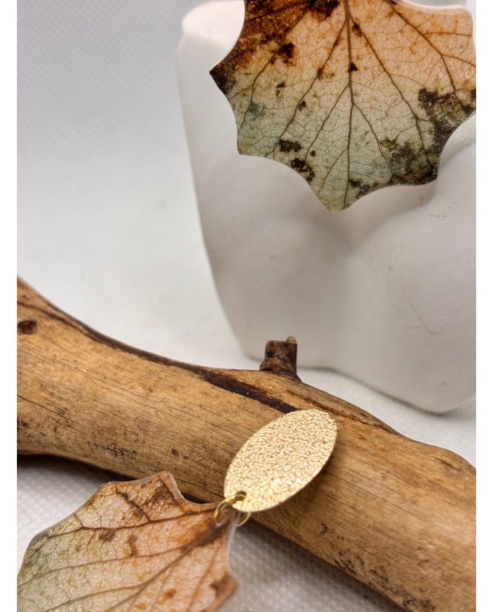 EDICIÓN LIMITADA pendientes artesanos de hoja natural