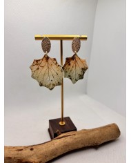 EDICIÓN LIMITADA pendientes artesanos de hoja natural