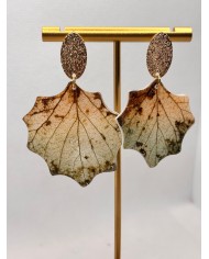 EDICIÓN LIMITADA pendientes artesanos de hoja natural