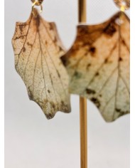 EDICIÓN LIMITADA pendientes artesanos de hoja natural