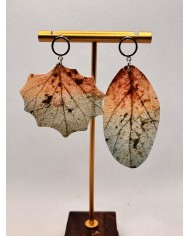 EDICIÓN LIMITADA pendientes artesanos de hoja natural